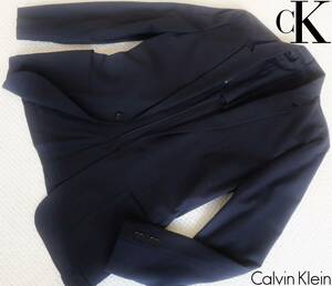  new goods * Calvin Klein * navy s Rav tailored jacket * stretch soft blaser navy blue L *CALVIN KLEIN*679