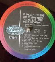 ペラジャケ 赤盤 LP Buck Owens, Buckaroos It Takes People Like You _画像3