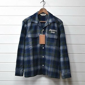 新品 STANDARD CALIFORNIA WOOL CHECK SHIRT BLUE M スタンダードカリフォルニア ウールチェックシャツ｜22l1663