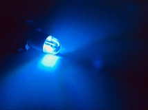 ナンバー灯サイズ T10 ポジション LED ライトブルー 10000k 2個セット スモールランプ クリアレンズ ショート 青_画像2