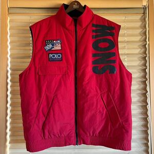 XXL POLO RALPH LAUREN snow beach vest スノービーチ ベスト rrl country sport 1992 1993 stadium p wing snow beach p wing