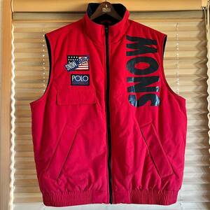 XL POLO RALPH LAUREN snow beach vest スノービーチ ベスト rrl country sport 1992 1993 stadium p wing snow beach p wing