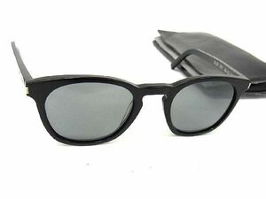 1円 SAINT LAURENT サンローラン SL28 001 49□23 140 サングラス メガネ 眼鏡 アイウェア メンズ レディース ブラック系 AF5557コk