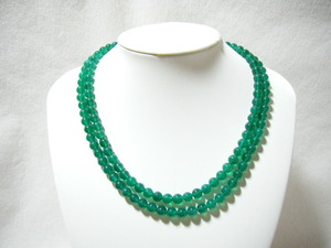 *..menou2 ream necklace ..SILVER green series 44cm 47cm[PX3]