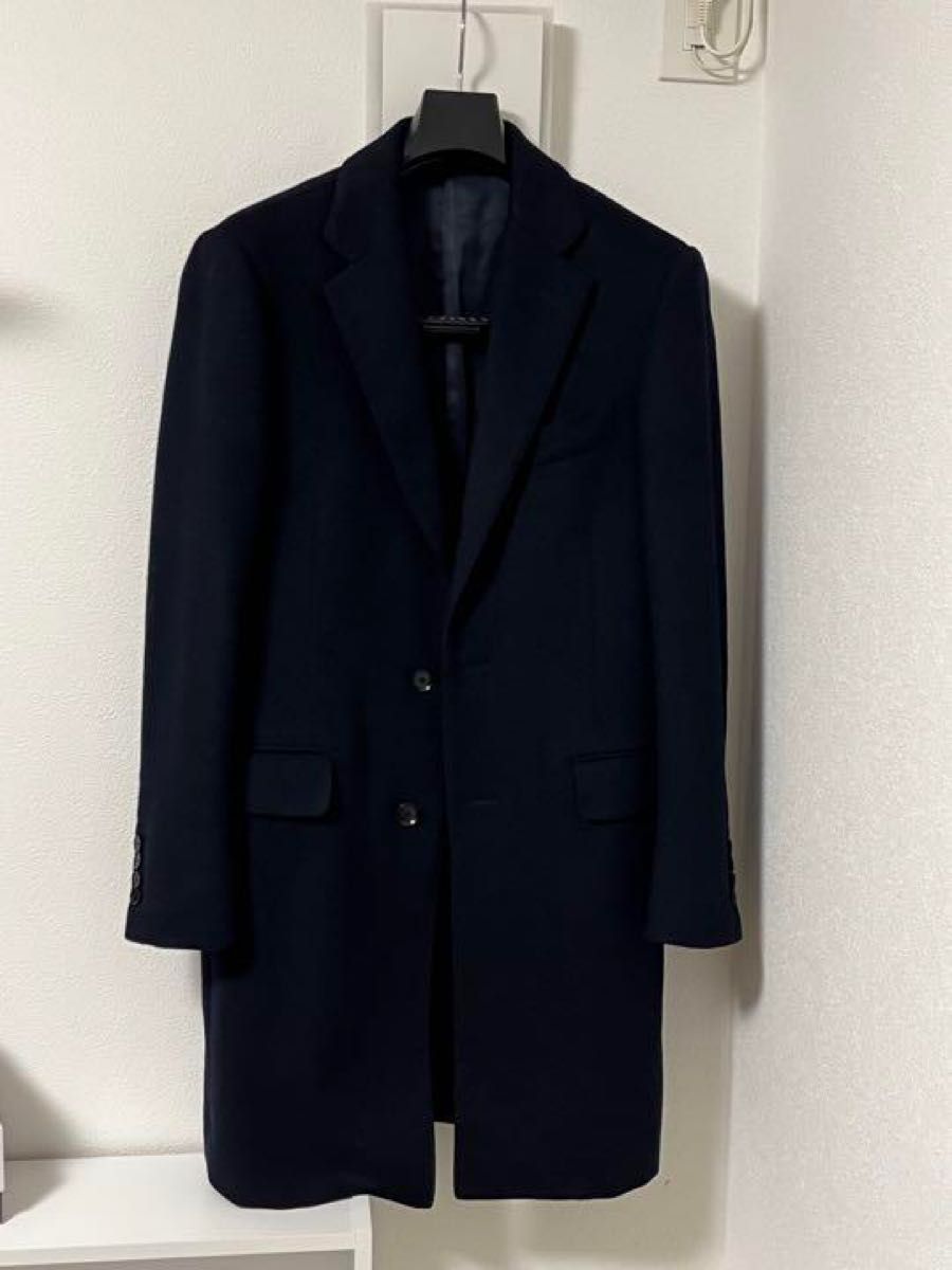 COMOLI 20aw カシミアチェスターコート 2 NAVY コモリ|PayPayフリマ