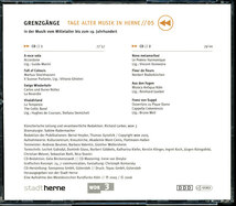 2CD ムジカ・アンティクヮ・ケルン他 - GRENZGANGE~Tage Alter Musik In Herne//05　j1n_画像2