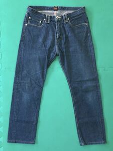 日本製 THE Overalls デニム パンツ W32 USED メンズ ザオーバーオールズ 耳付き セルヴィッチ アメカジ 古着 made in JAPAN