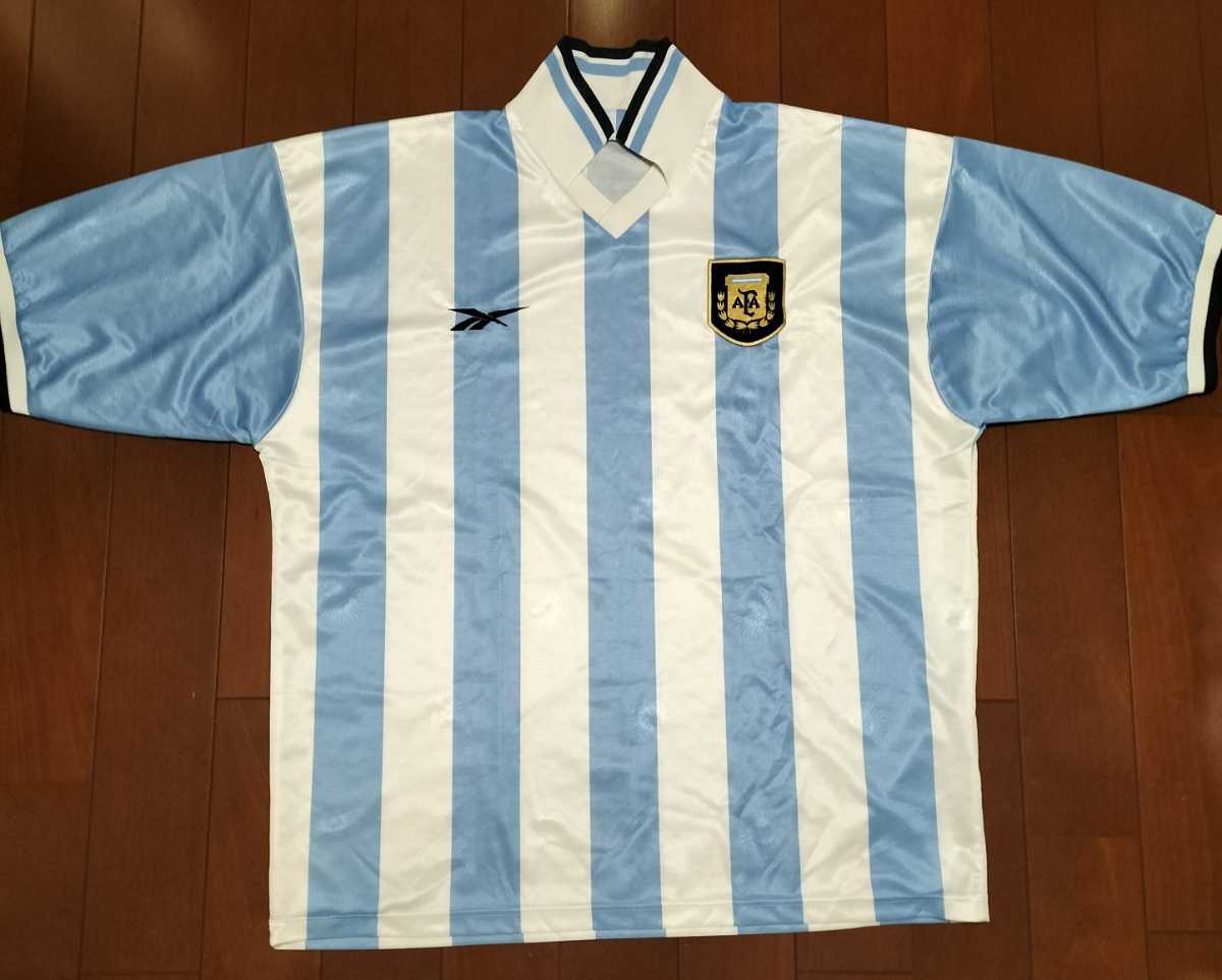 サイズXL アルゼンチン代表ユニフォーム リーボック 1999年 襟付き