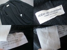 即決 1990年代 robe de chambre COMME des GARCONS ローブ コムデギャルソン 90’s ダブル バルマカーンコート メルトン地 オーバーコート_画像9