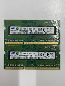 B2029)SAMSUNG 4GB 1Rx8 PC3L-12800S used operation goods 2 sheets =8GB