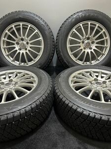 225/65R17 BRIDGESTONE/DM-V2 18年 ECO FORME 17インチ 7J ＋45 114.3 5H スタッドレス 4本 ブリヂストン エクストレイル CX-5