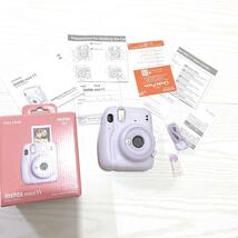 【美品】 1円スタート 富士フイルム　FUJIFILM インスタントカメラ チェキ instax mini　11 LILAC PURPLE_画像1