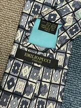 ほぼ未使用 ″EMILIO PUCCI″ エミリオプッチ 総柄 ブランドネクタイ 301118_画像4