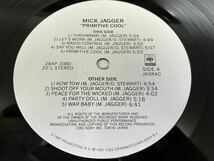 Mick Jagger★中古LP国内盤シュリンク付「ミック・ジャガー～プリミティヴ・クール」_画像4