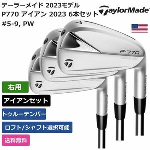 ★新品★送料無料★ テーラーメイド Taylor Made P770 アイアン 2023 6本セット トゥルーテンパー 右利き用