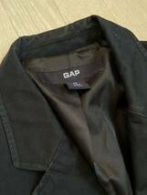 GAP　ツイルコットンジャケット　黒　ブレザー　3つボタン_画像4