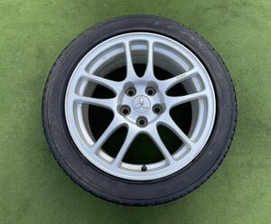 三菱 1本タイヤホイール (17x8JJ) 17インチ (235/45R17) PCD 114.3 オフセット 38