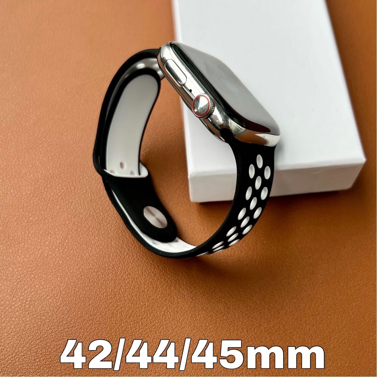rrwApple Watch ラバーアップルウォッチバンドカスタムメタルケース