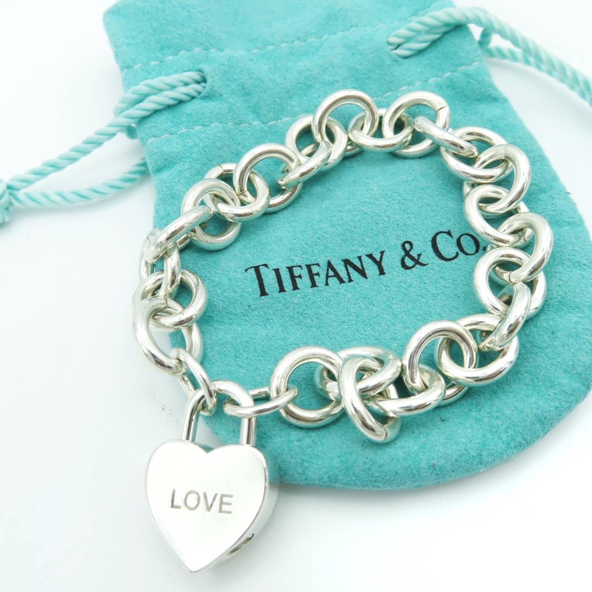 Tiffany&Co.】 パドロックウォッチトップ+ドーナツチェーンブレス-