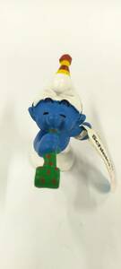 shulaihi company schleich SMURFS/ Smurf *PVC figure Smurf raw .50 anniversary commemoration series pipe triangle hat 