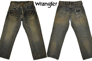 K-3955*Wrangler Wrangler W04904* records out of production color color .. eminent ... length .. bee. nest Vintage processing Denim strut jeans W-29