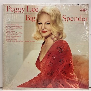 ●即決VOCAL LP Peggy Lee / Big Spender jv3856 米オリジナル、艶無黒虹中央ロゴ、Mono ペギー・リー