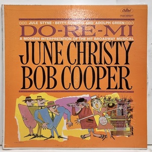 ●即決VOCAL LP June Christy Bob Cooper / Do-Re-Mi jv3889 米盤、ミゾナシ艶黒虹左ロゴ、Mono 