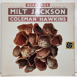 ●即決LP Milt Jackson Coleman Hawkins / Bean Bags j35530 米オリジナル 黒銀Dg AT刻印。Mono ミルト・ジャクソン