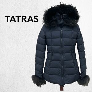 TATRASta tiger sNOLLEY'S special order RITA nylon Poland raccoon fur with a hood . down coat lady's LTA9NO4298