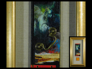 Art hand Auction Artist unknown (signed) Angel Descends, Panel painting (oil painting, mixed media), Framed, Verlaine, Contemporary, Modern art, Bible, Christ, s22021306, Artwork, Painting, others