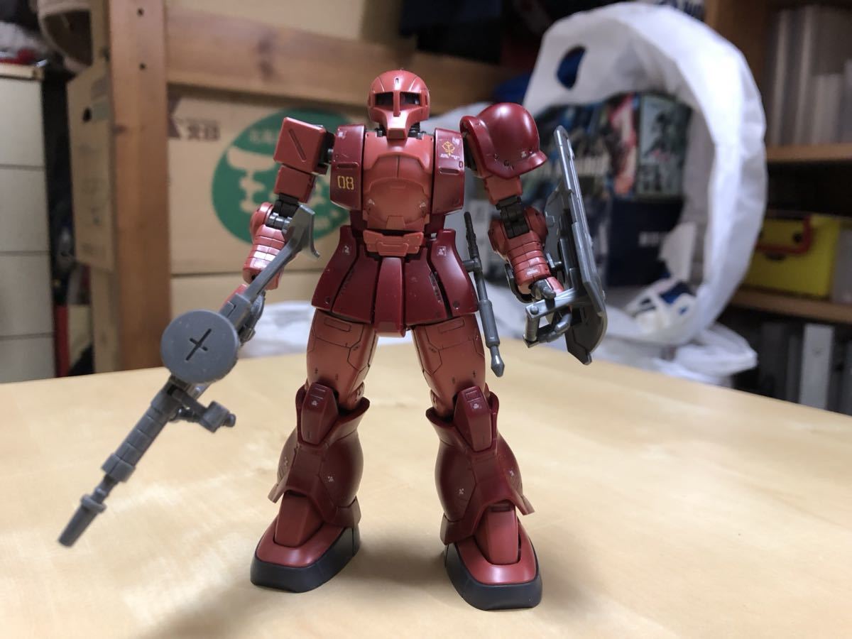 1984年製造 非売品 BANDAI 1/144 シャア専用 ザク 大河原邦男 ボックス