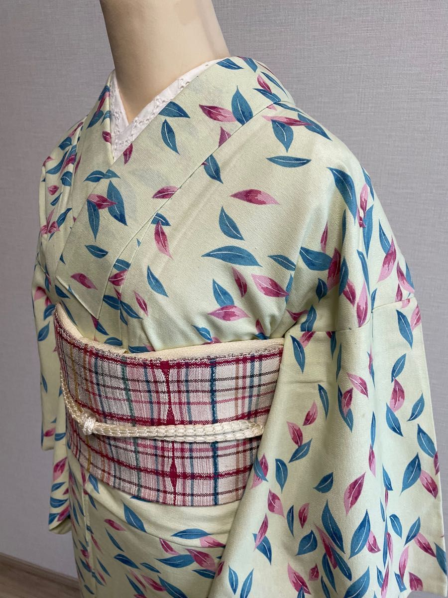 身長151-166cm対応 正絹着物(ピンク・桜・一部絞り) レディース