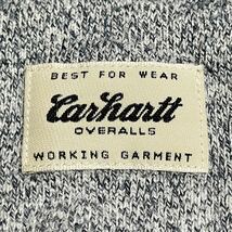 超レア！ Carhartt カーハート ★ ハートタグ 復刻 ハーフジップ パーカー プルオーバー メランジ レプリカ 長袖 霜降り ネイビー系 メンズ_画像5