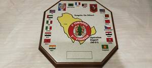 フランス軍 第2外人歩兵連隊 陶板画 湾岸戦争 多国籍軍 2e REI Regiment Etranger d'Infanterie military plaque Legion Etrangere 54719