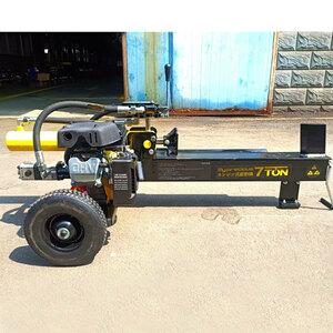  period sale! charter flight [ stop in business office ] destruction . power 7t engine type firewood tenth machine .. tenth machine wood-chopping machine rog splitter cutter .... mountain ..