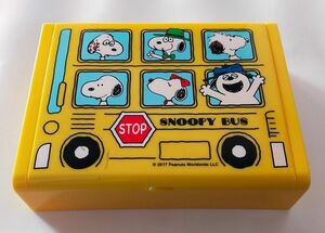 SNOOPY★ミラー付きボックス コスメ ジュエリー メイク ケース スヌーピー 小物入れ PEANUTS イエロー