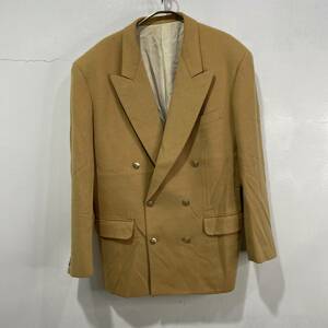 * бесплатная доставка *KENZO Paris* Kenzo * Camel шерсть двойной tailored jacket *3* сделано в Японии *A23