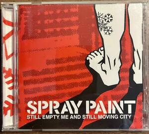 SPRAYPAINT STILL EMPTY ME AND STILL MOVING CITY spray paint snuffy smile exit joy man friday