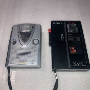 【S11】SONY カセットテープレコーダー TCM-400 ＆ S514-T6-738 SONY ソニー CASSETTE-CORDER TCM-17 2点【未確認】【郵便60サイズ】