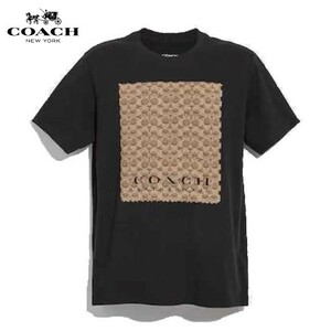 ◆新品/正規品◆【COACH★41145】コーチ 百貨店商品♪ トップス 半袖Tシャツ シグネチャー ブラック 定価17,600円 即決!!　