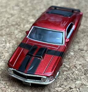 ◇JADA TOYS フォード マスタング ボス 1970 中古 ミニカー アメ車 レッドメタリック ホットロッド 旧車 アメリカン
