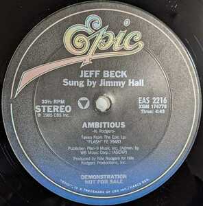 Jeff Beck-Ambitious/Escape★米プロモ・オンリー12"/The Yardbirds/Jan Hammer