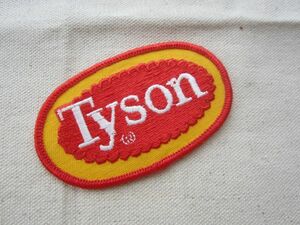 Tyson 食品会社 ロゴ 企業 ワッペン /ビンテージ アメリカ USA パッチ カスタム 古着 アメカジ 532