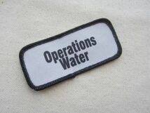 【中古品】Operation Water 企業 ロゴ アメリカ プリント ワッペン / USA カスタム ワークシャツ②390_画像1