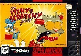 ★送料無料★北米版 スーパーファミコン SNES Simpsons Itchy and Scratchy Game ザ シンプソンズ