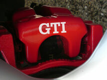 Golf GTI BRAKE CALIPER DECALS ゴルフ ディスクブレーキ ステッカー シール デカール 9枚セット ホワイト_画像4