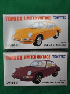 トミカリミテッドヴィンテージ◆PORSCHEポルシェ911◆LV-86fg◆2台セット◆未開封新品