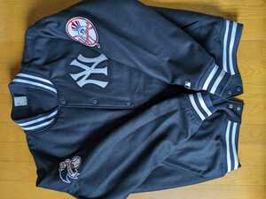 Fanatics スタジアムジャンパー　スタジャン　ニューヨークヤンキース　MLB ネイビー　2XL ファナティクス　NY YANKEES MELTON JACKET