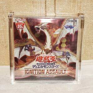 新品未開封★遊戯王 IGNITION ASSAULT イグニッションアサルト アジア版 アクリルケース付★万物創世龍 閃刀姫ロゼ 20thシークレット シク