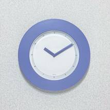加藤孝志デザイン「EPIFA / エピファ」ウォールクロック 掛時計 未使用品 グッドデザイン賞 ラベンダーブルー_画像1